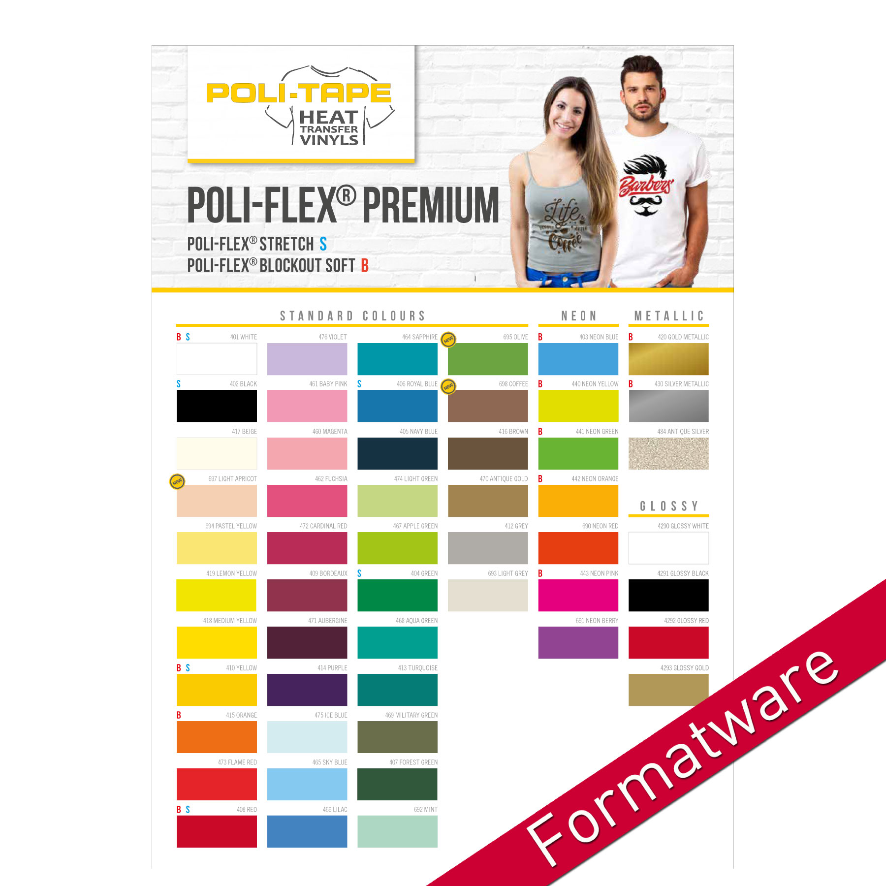 POLI-FLEX PREMIUM Flexfolie - Formatware A4