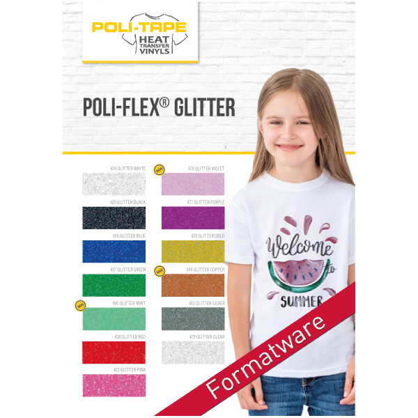 POLI-FLEX IMAGE GLITTER Flexfolie - Formatware A4