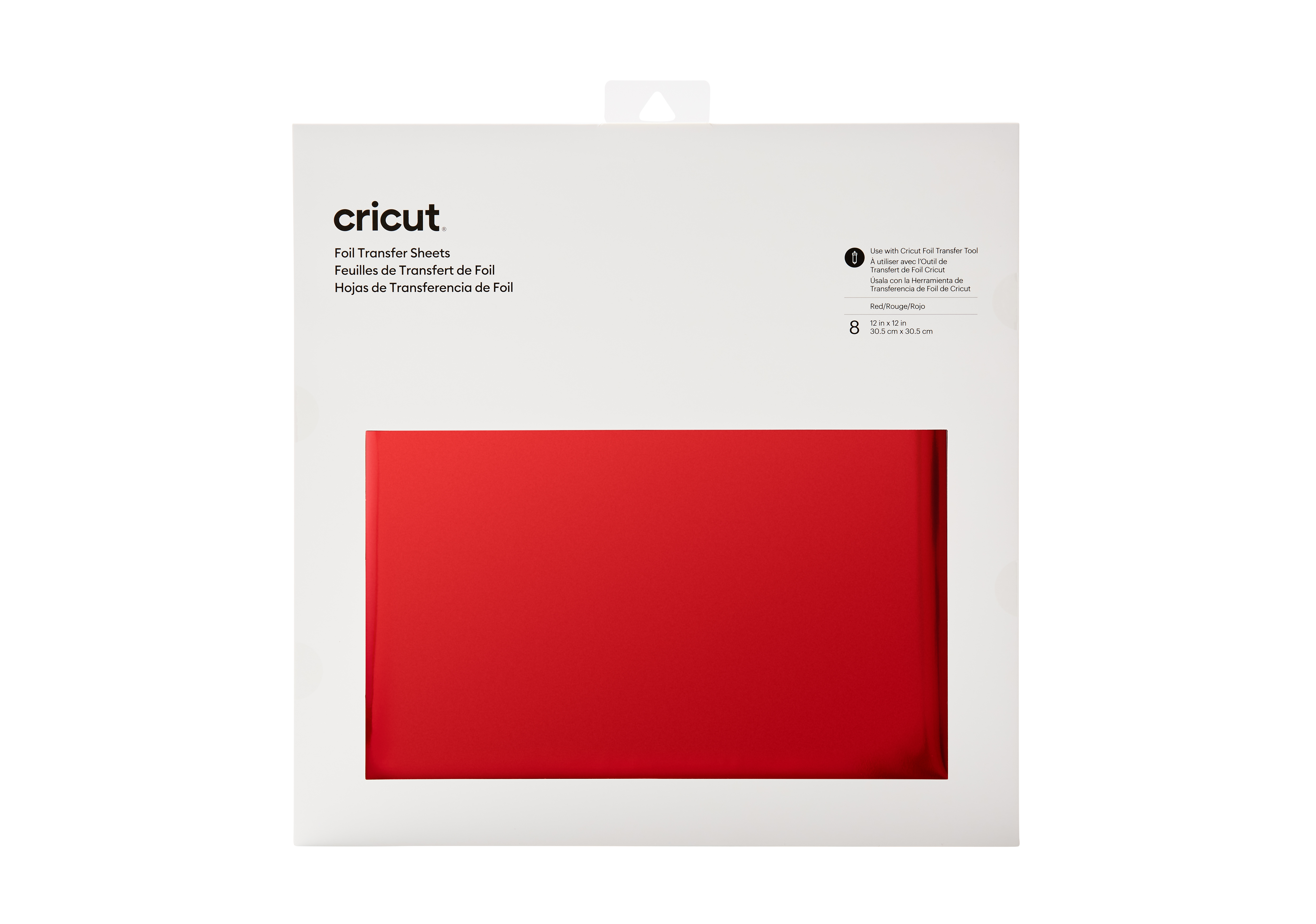 Cricut Transfer Foil Sheets 30x30cm 8 sheets (Red)