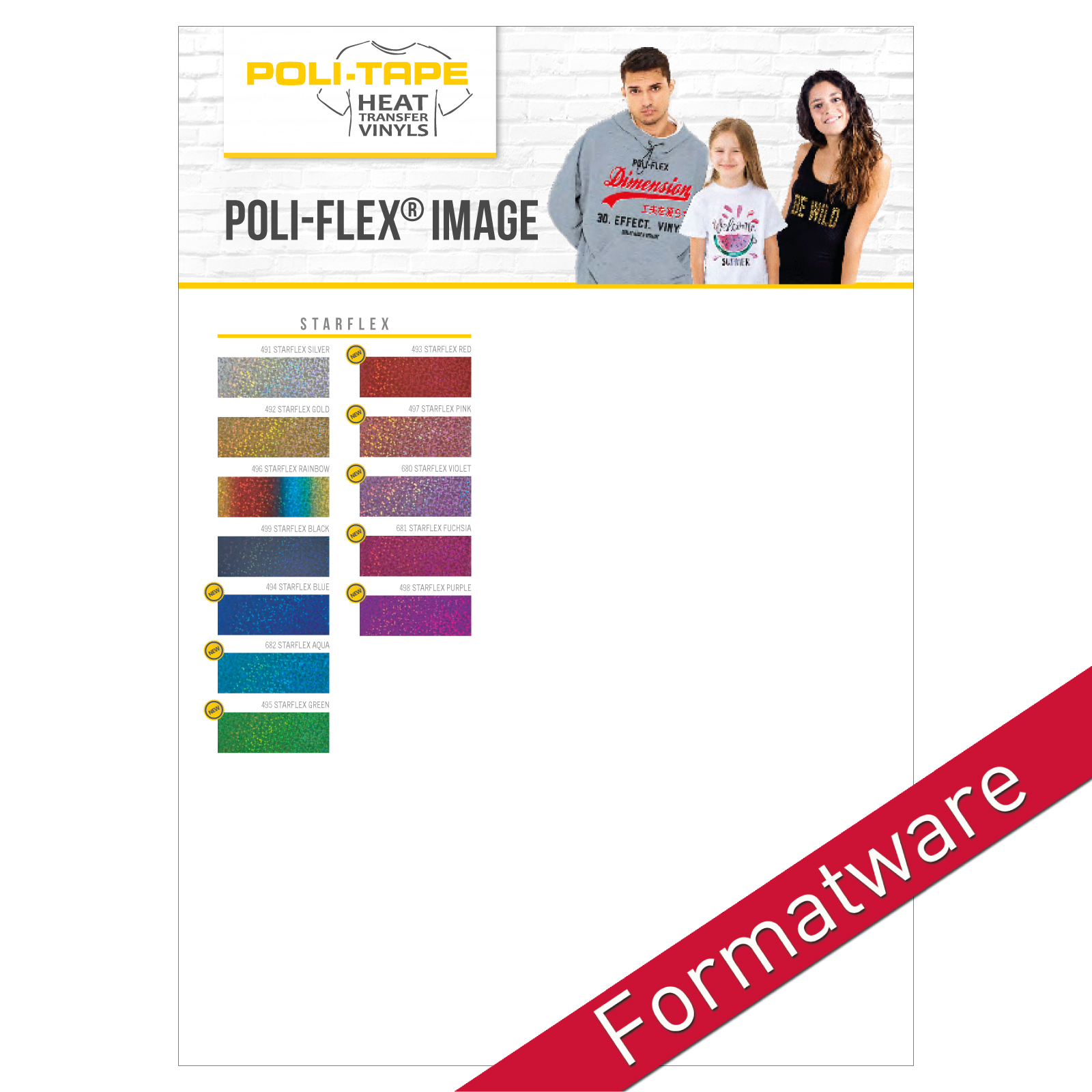 POLI-FLEX IMAGE STARFLEX Flexfolie - Formatware A4