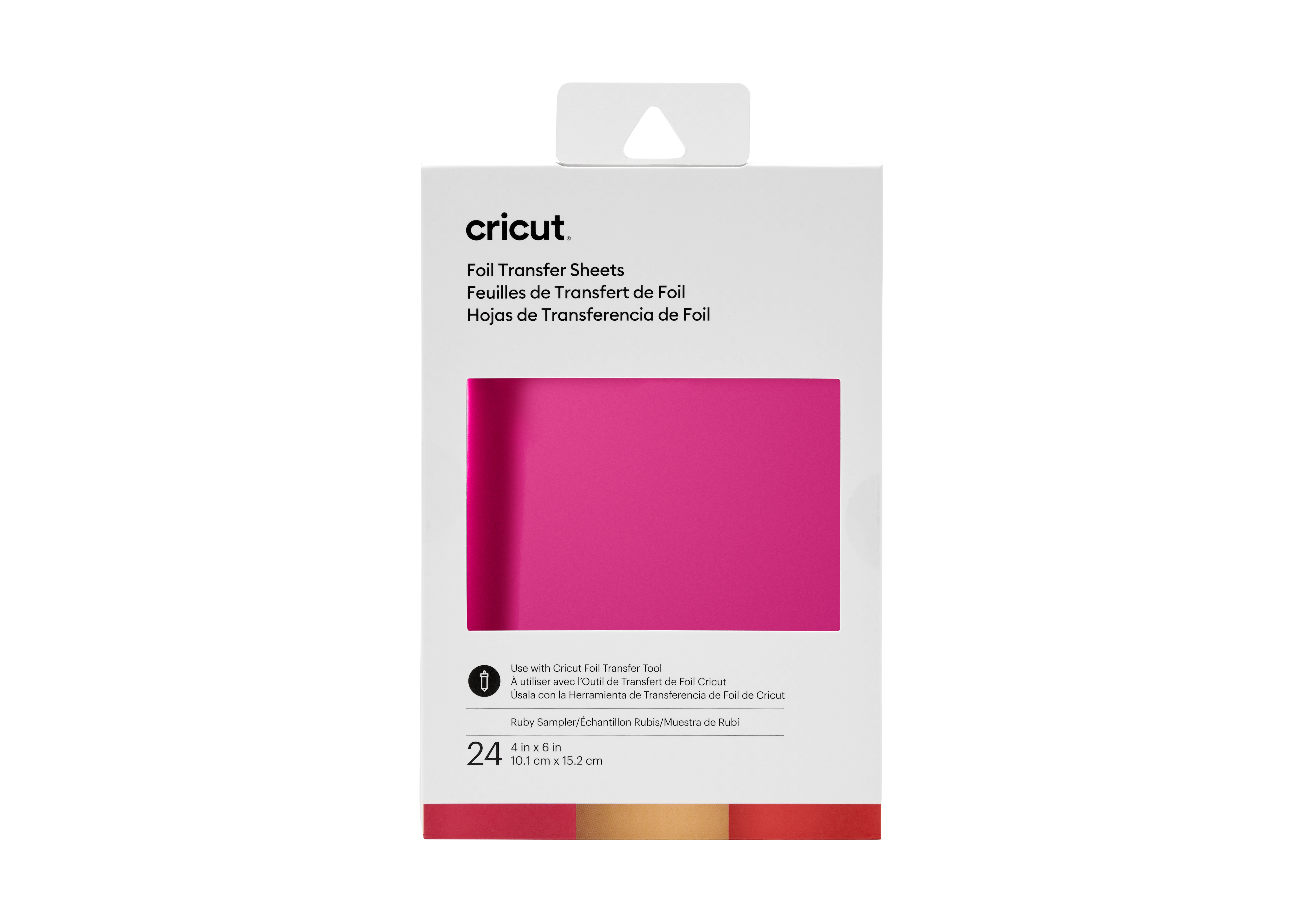 Cricut Transfer Foil Sheets Sampler 10x15cm 24 sheets (Ruby)