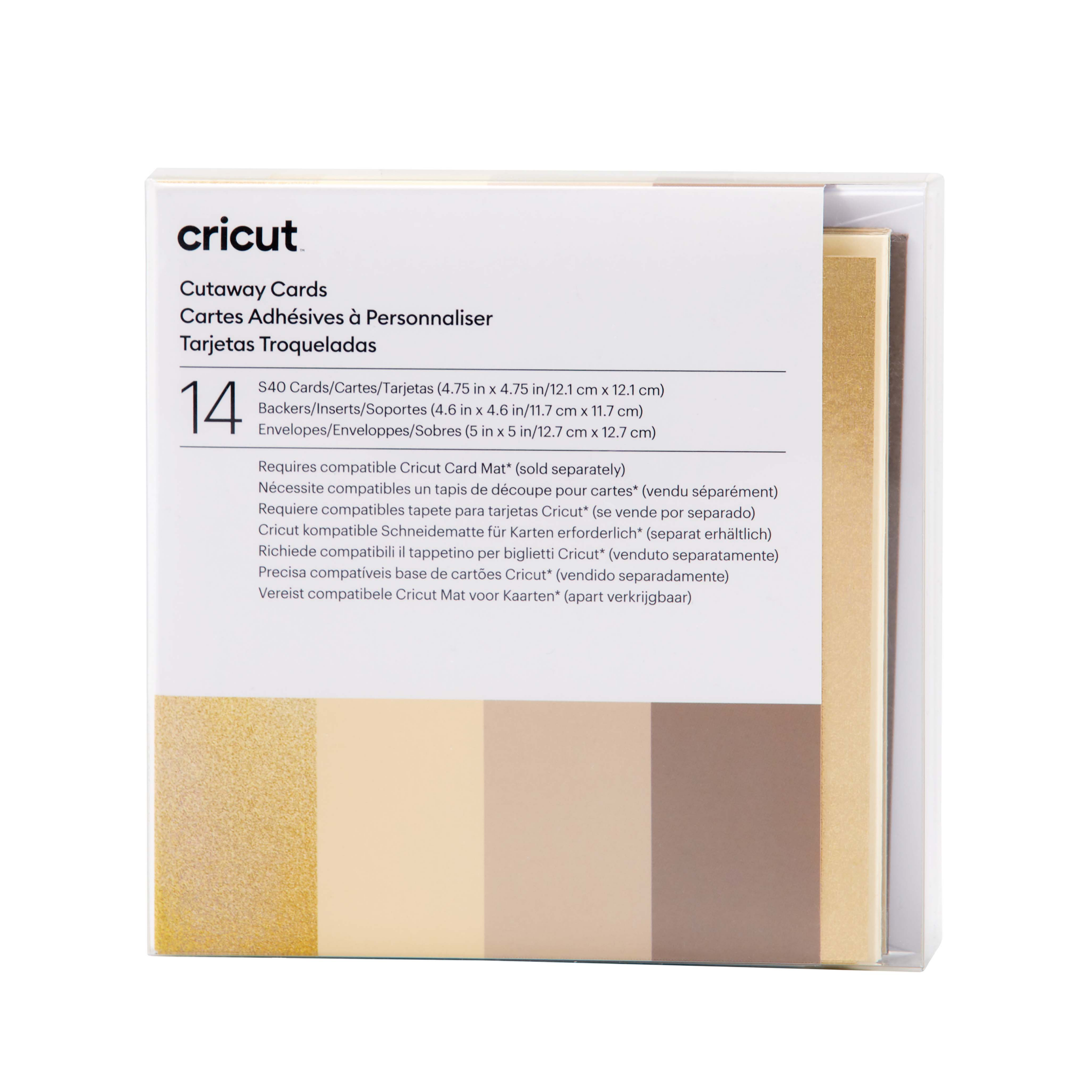 Cricut Cut-Away Cards Neutrals S40 (12,1 cm x 12,1 cm) 14-pack