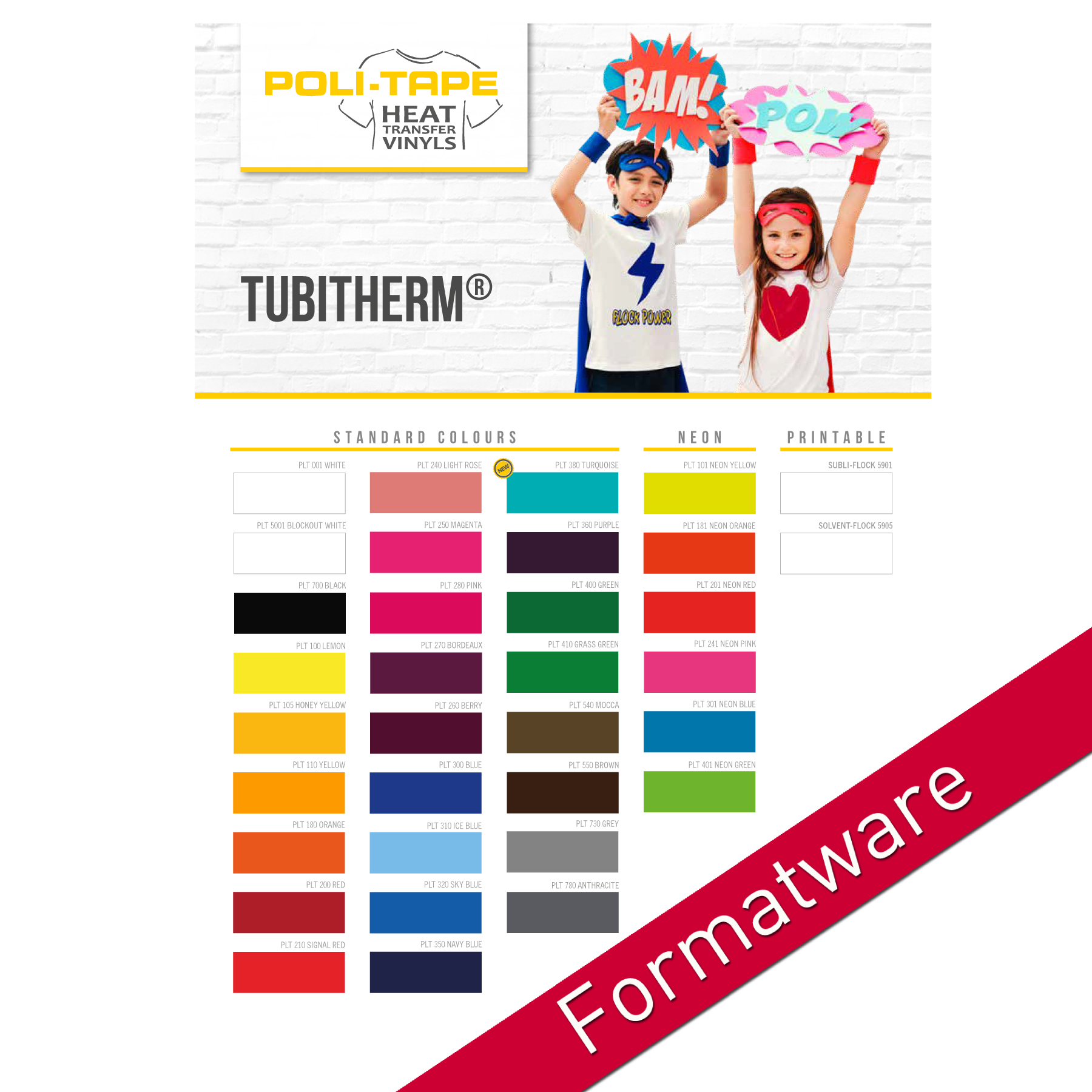 POLI-TAPE TUBITHERM Flockfolie - Formatware A4