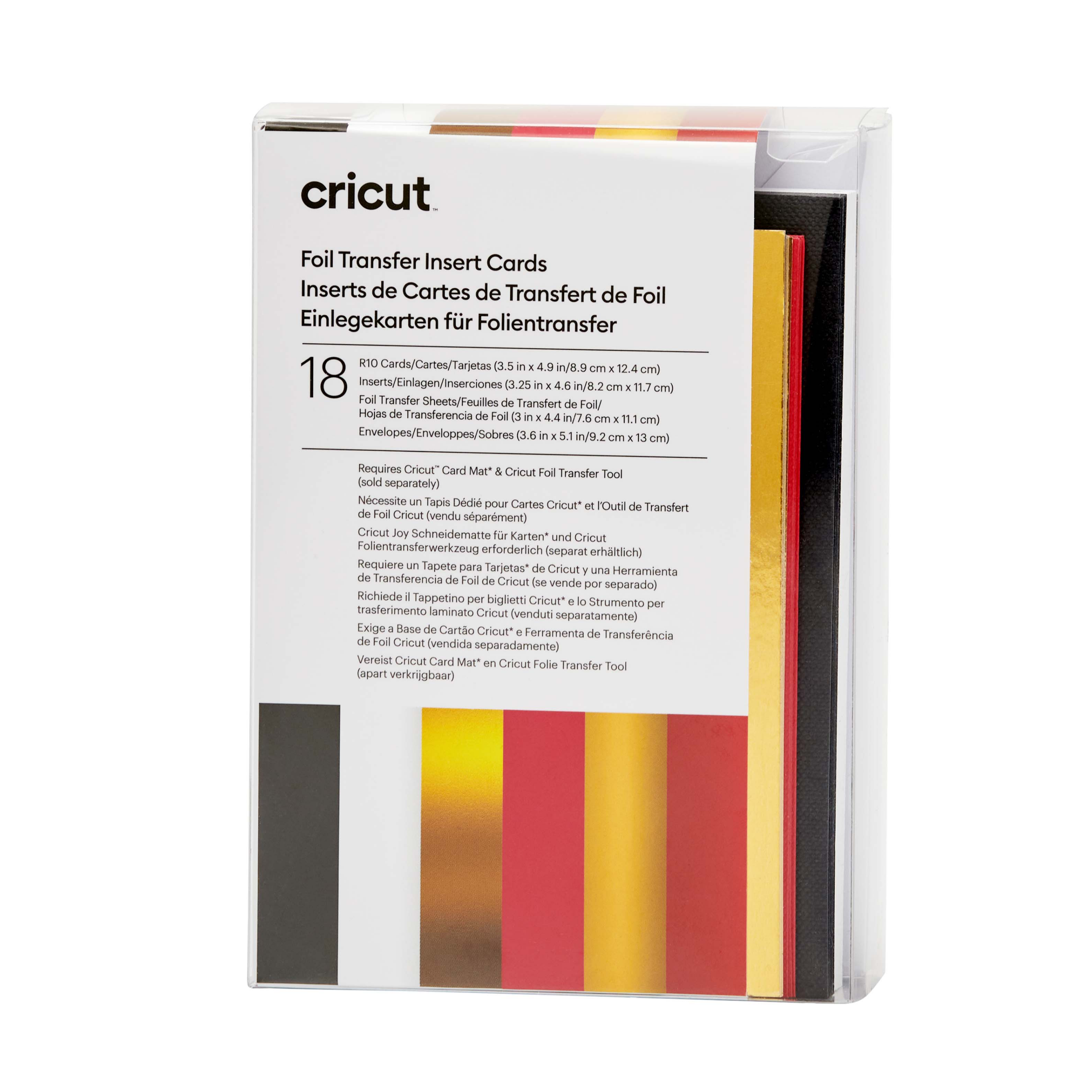 Cricut Insert Cards FOIL Royal Flush R10 (8,9 cm x 12,4 cm) 18-pack