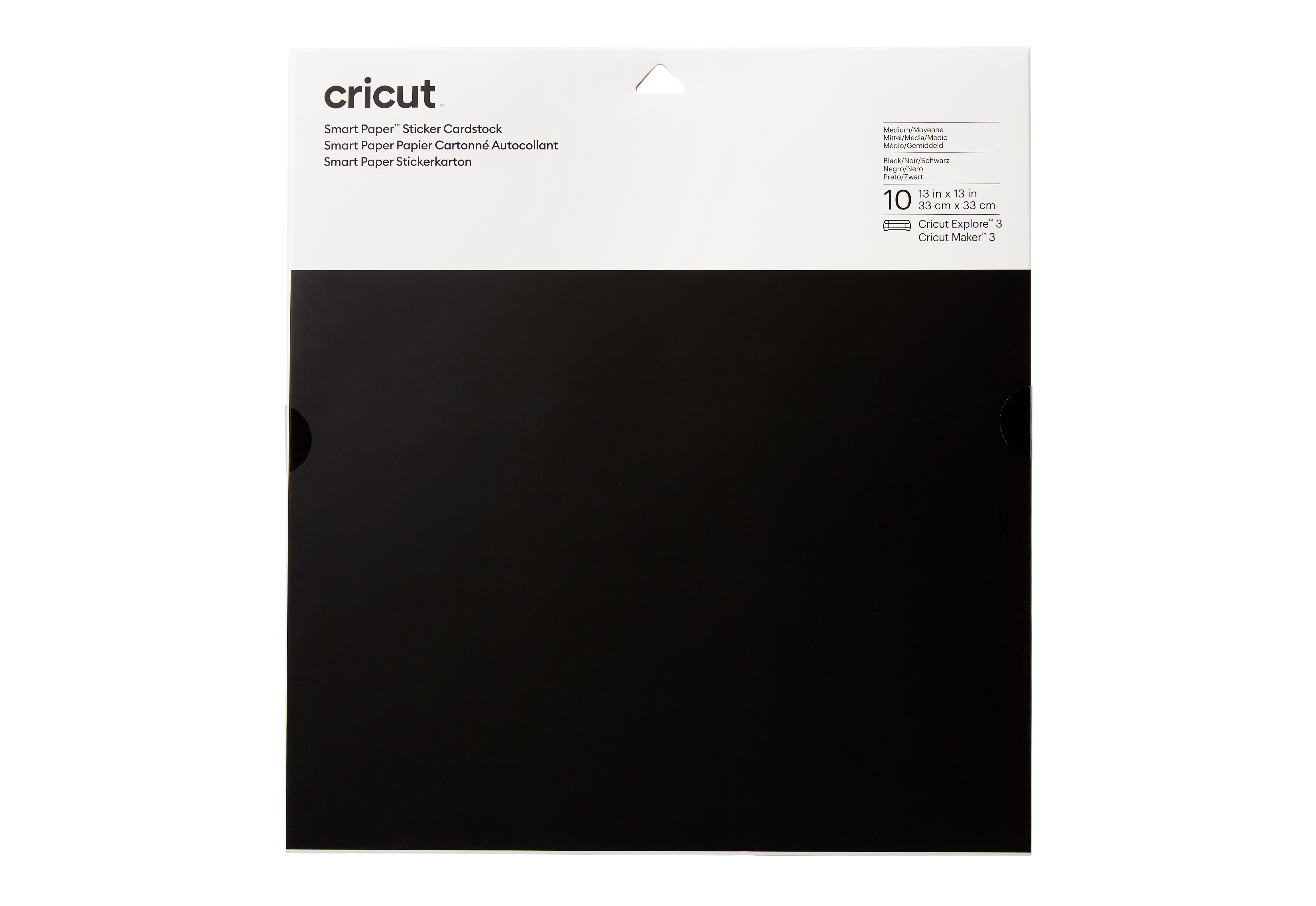 Cricut Smart Sticker Cardstock 33x33cm 10 sheets (Black)