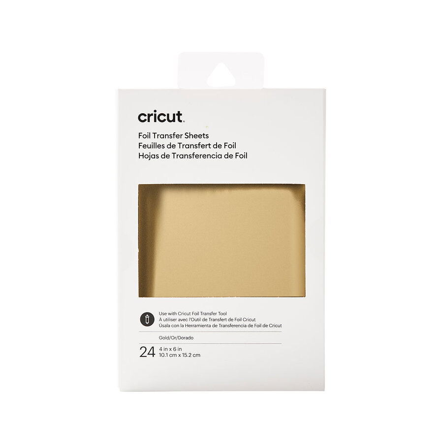 Cricut Transfer Foil Sheets 10x15cm 24 sheets (Gold)