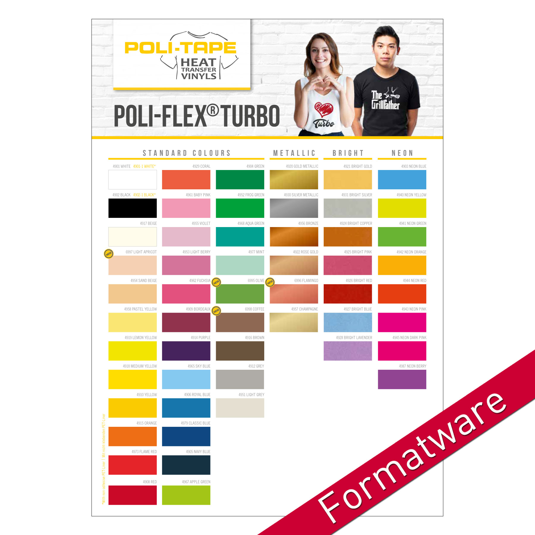 POLI-FLEX TURBO Flexfolie - Formatware A4