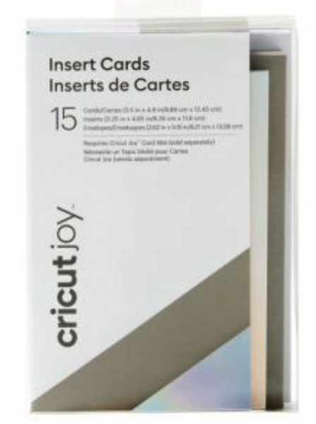 Cricut Insert Cards Gray / Holo R10 (8,9 cm x 12,4 cm) 15-pack