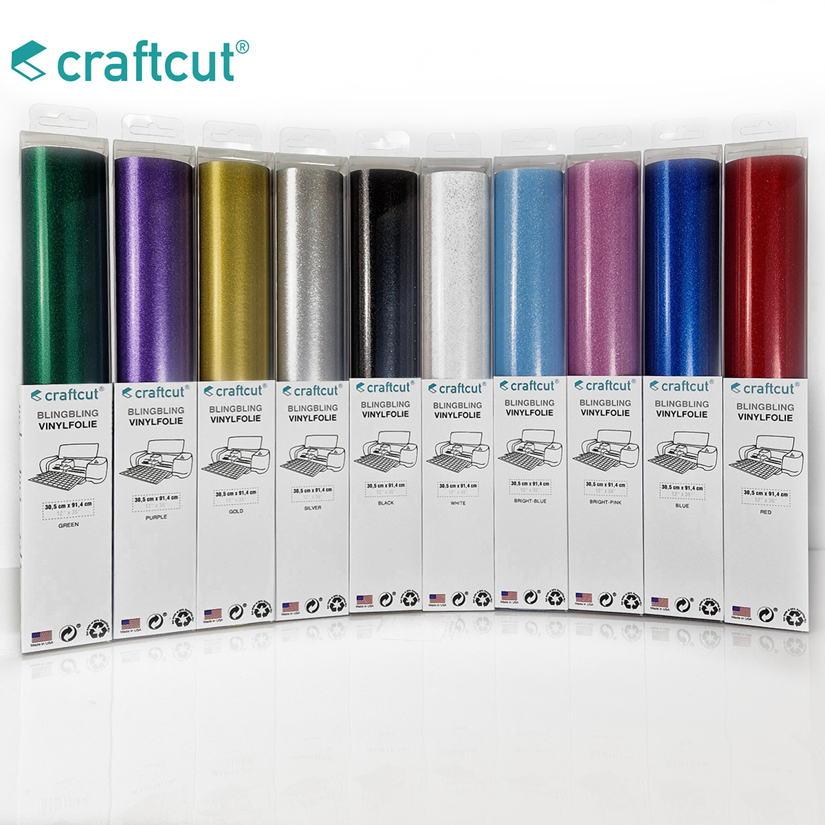 craftcut® BlingBling Vinylfolie 30,5 x 91,4 cm