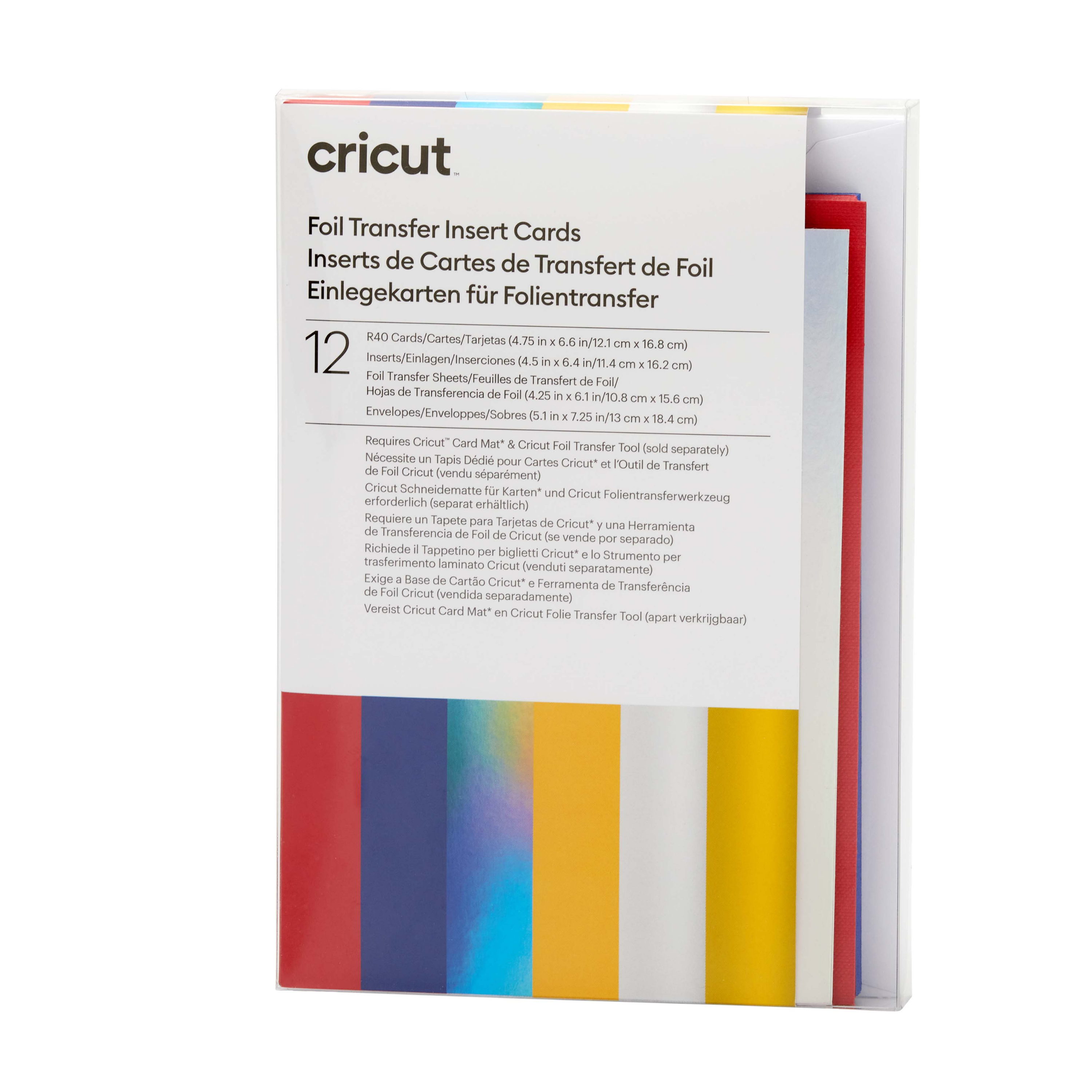 Cricut Insert Cards FOIL Celebration R40 (12,1 cm x 16,8 cm) 12-pack