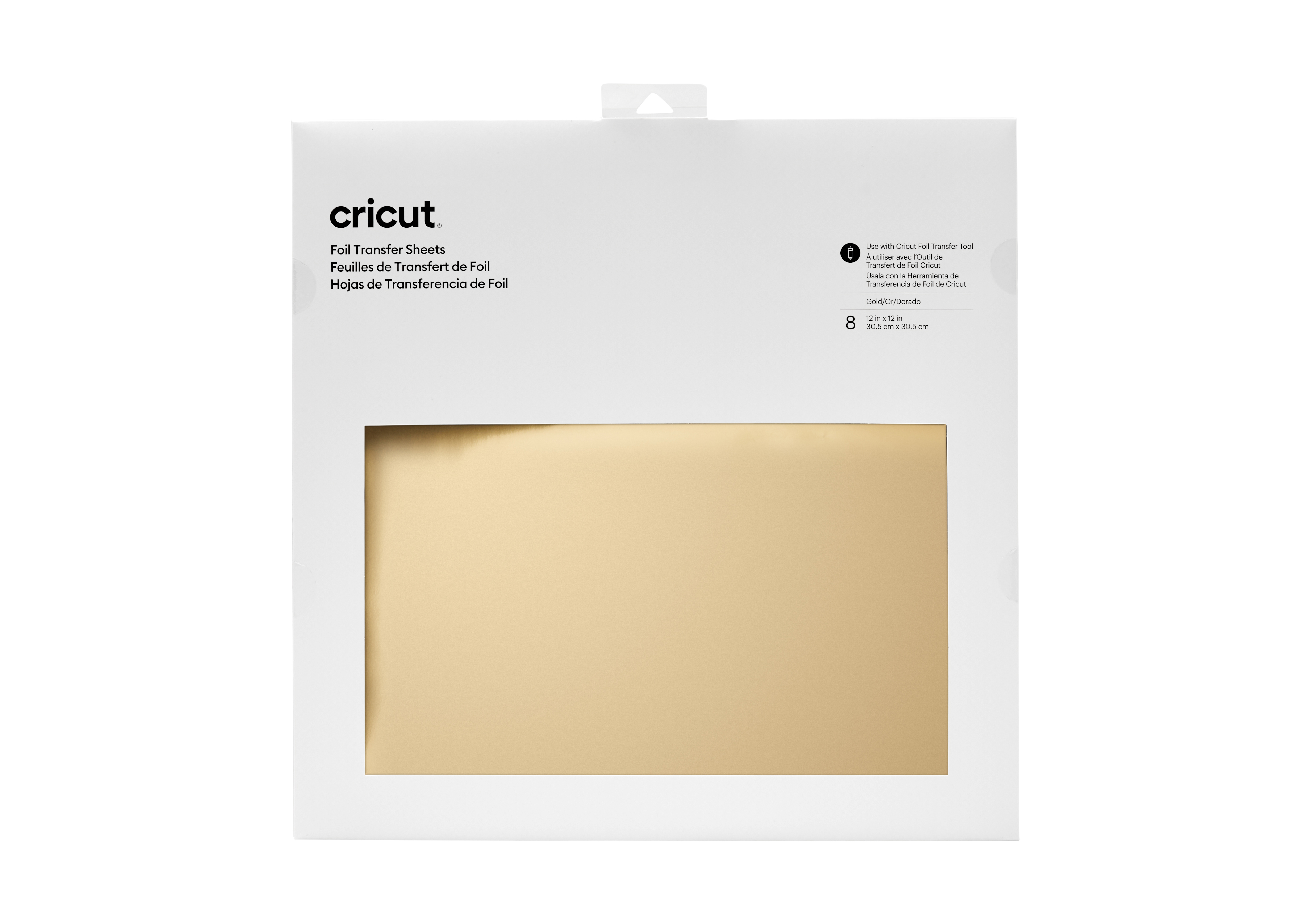 Cricut Transfer Foil Sheets 30x30cm 8 sheets (Gold)